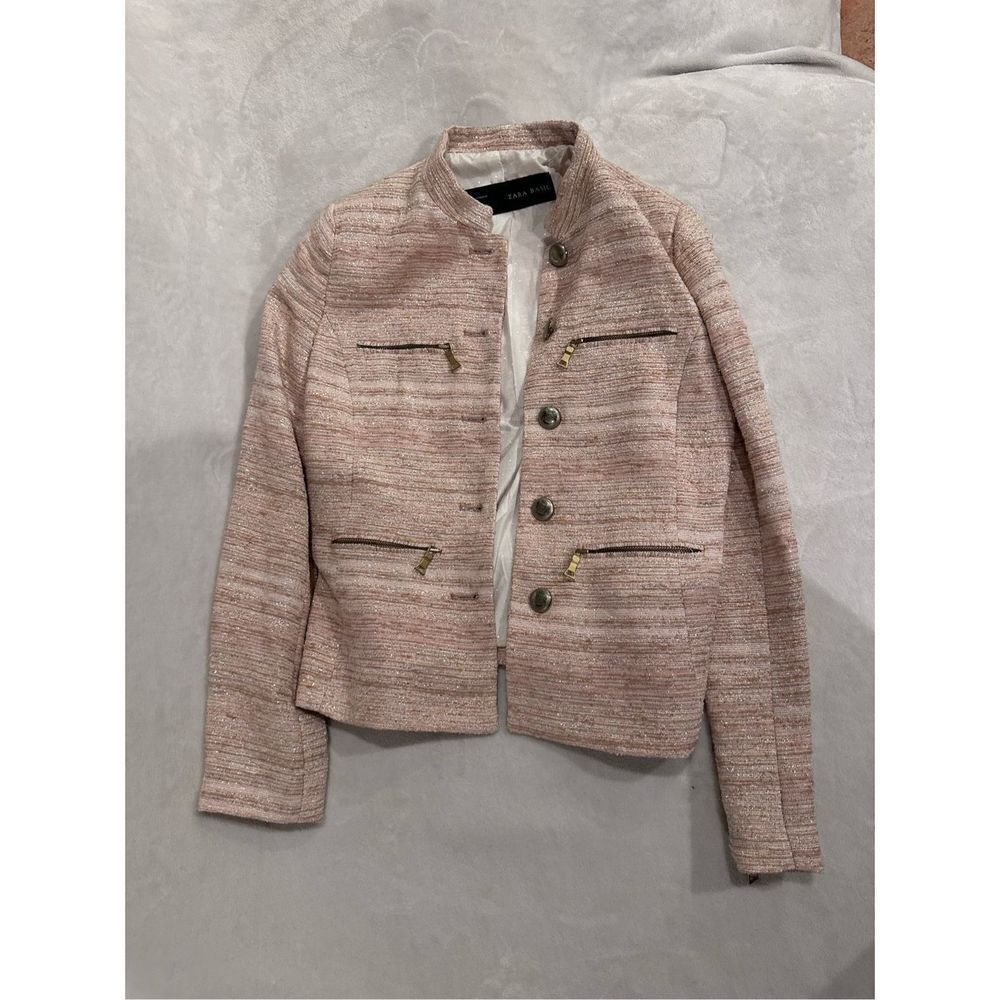 Pink Zara women’s elegant jacket size S
